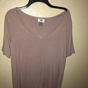 Blush colored v neck